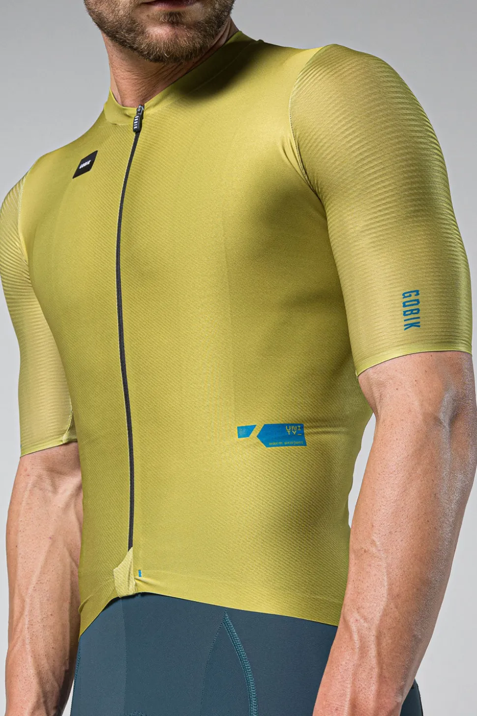 Gravel | Carretera>GOBIK MAILLOT MANGA CORTA ATTITUDE 2.0 HOMBRE SPLIT GREEN SplitGreen