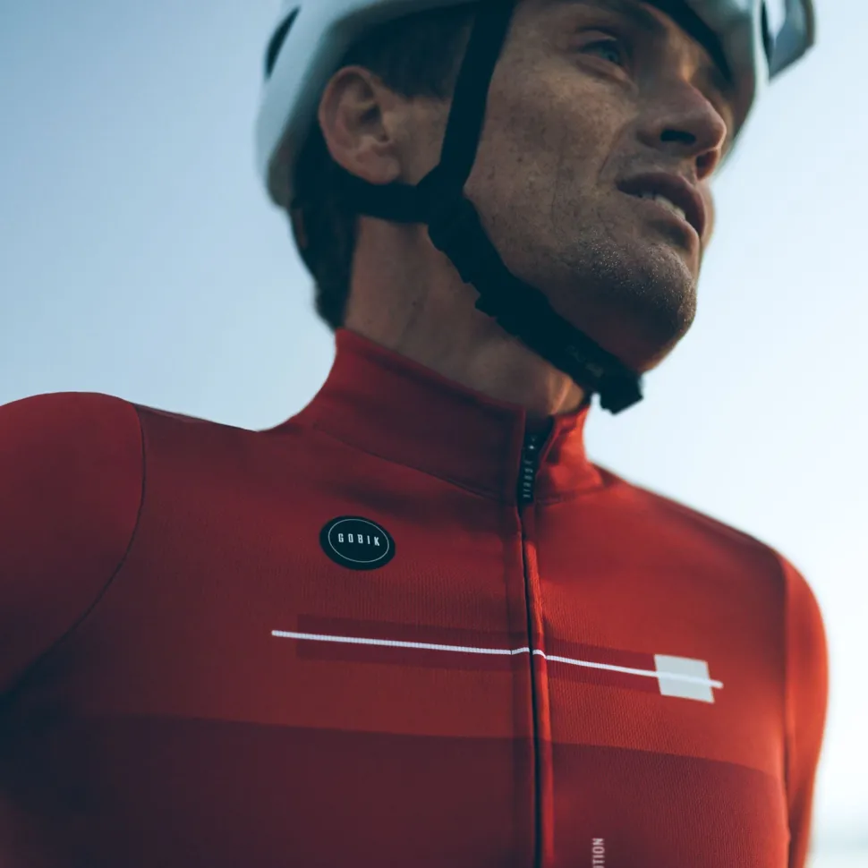 Maillots Largos>GOBIK MAILLOT MANGA LARGA COBBLE HOMBRE CRIMSON