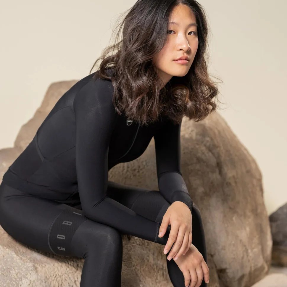 Maillots Largos>GOBIK MAILLOT MANGA LARGA PACER SOLID MUJER JET BLACK
