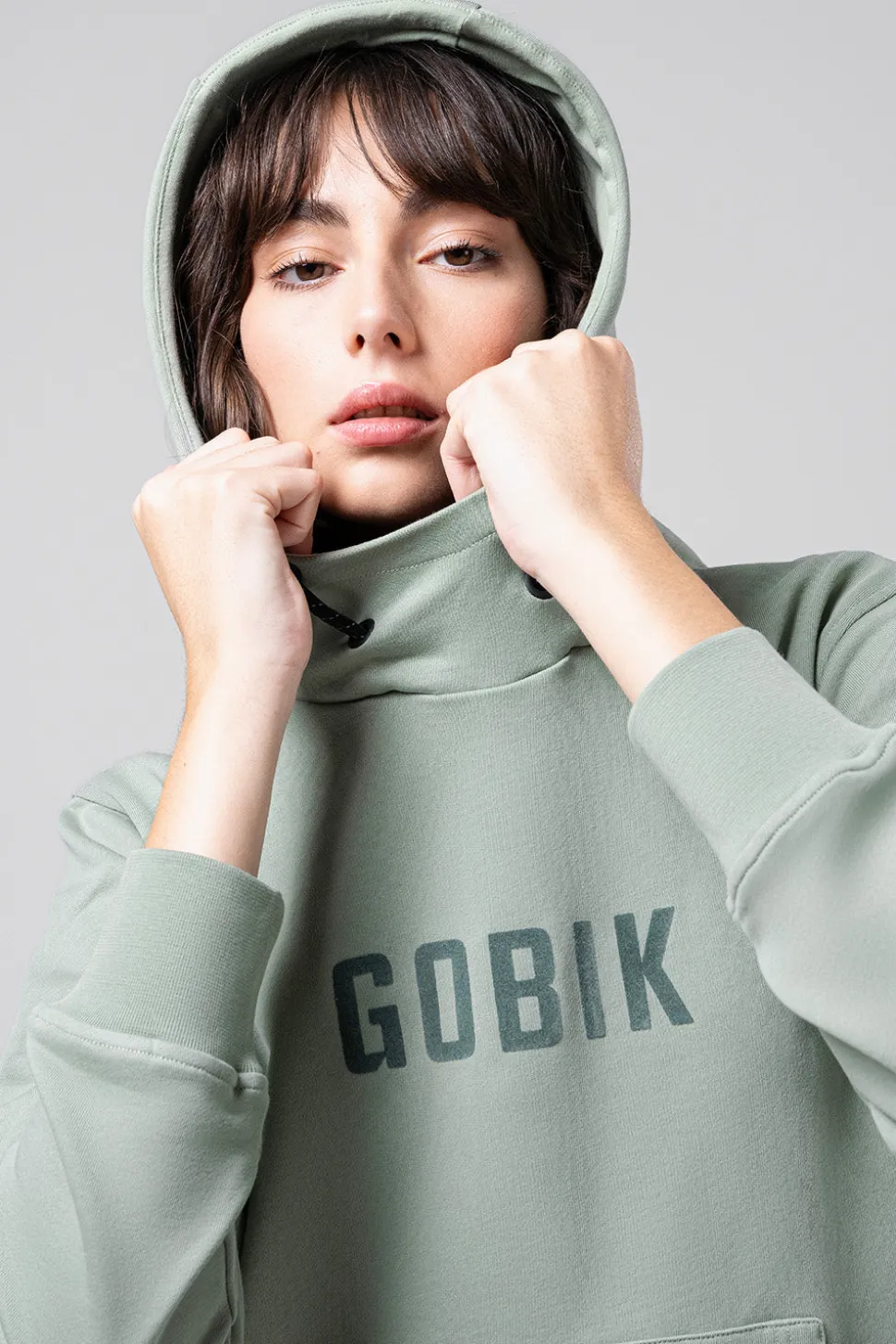 Lifestyle>GOBIK SUDADERA CON CAPUCHA TRAILBLAZE MUJER ICEBERG GREEN IcebergGreen